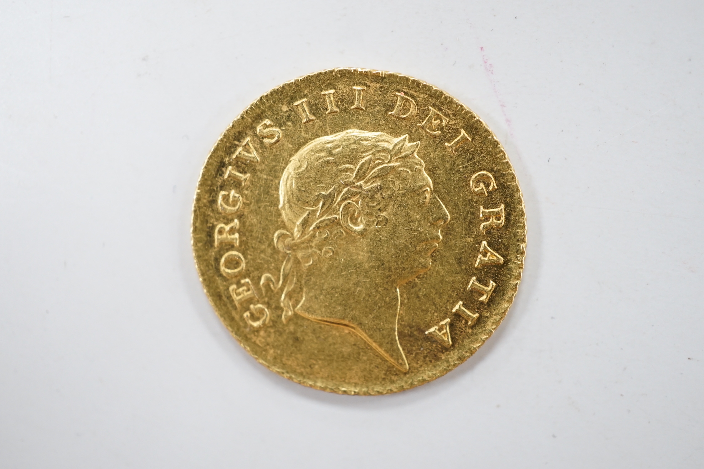 A George III gold half guinea, 1804 NEF